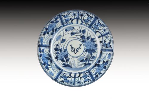 A Japanese Arita Blue and White Porcelain 'VOC' Dish, Edo Period, Circa 1680