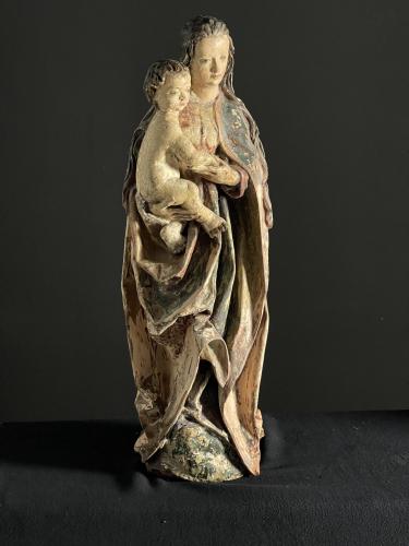 Sculpture of Madonna and child, circa 1600