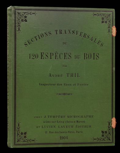 A tree sample book by André Thil, inspector of French forests