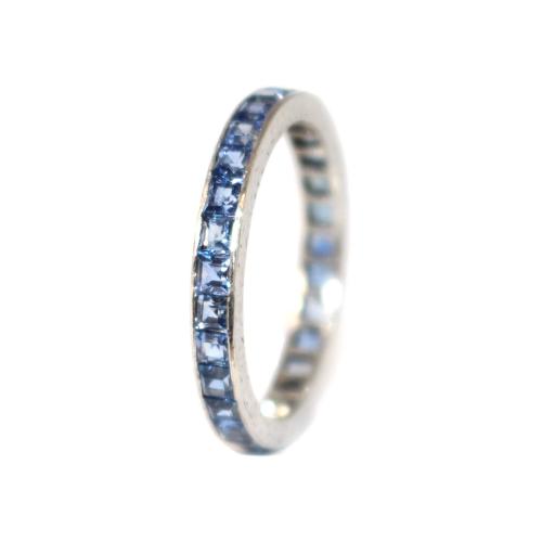 Art Deco Sapphire Full Eternity Ring c.1930 size M