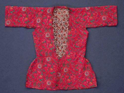 19th-century Persian Kashan lady's jacket in the Qajar style