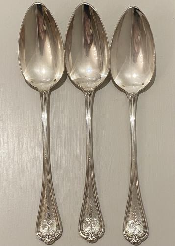 Francois Nicoud Silver Flatware cutlery spoons 