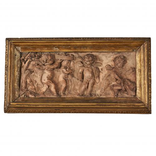 18th century English terracotta plaque