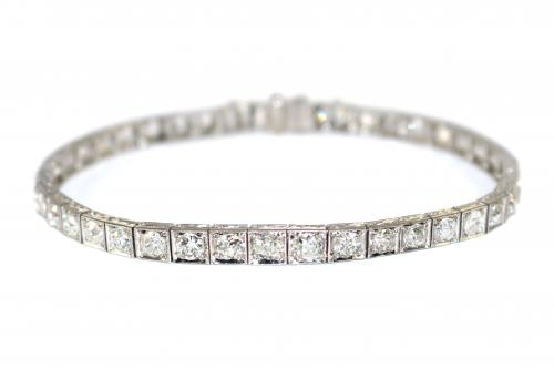Art Deco Diamond Line Bracelet c.1930