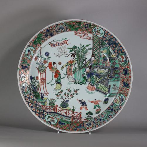 Chinese famille verte dish, Kangxi (1662-1722)