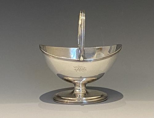 Henry Chawner silver sugar bowl basket 1790