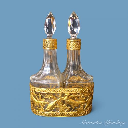 A Beautiful French Scent Bottle Set From The Belle Epoque, ca. 1890-1900