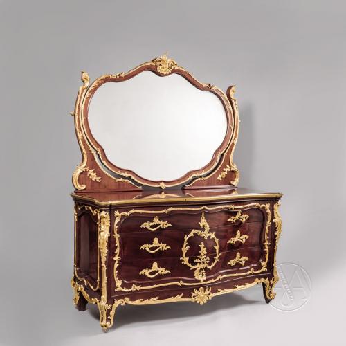 A Louis XV Style Dressing Table / Chest, Attributed To François Linke