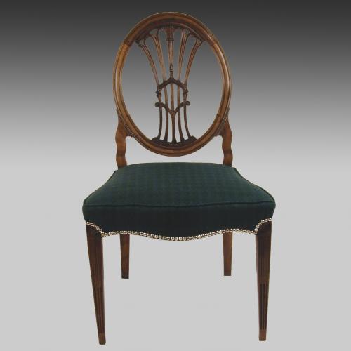 antique continental mahogany single chair
