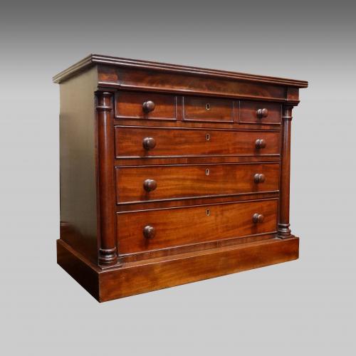 Regency miniature mahogany chest of drawers