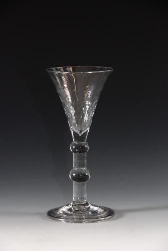 Wineglass, reticulated moulding