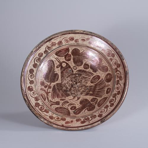 Early 18th Century Hispano Moresque Pottery Lustre Dish