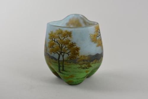 Daum Messidor Summer landscape vase