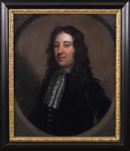 Portrait oil painting of a gentleman, C1690, circle of John Riley