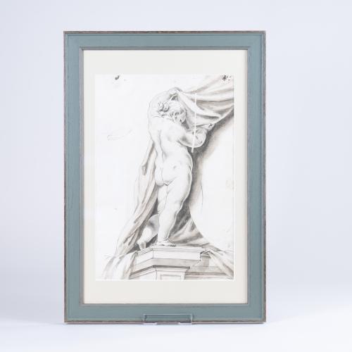 Late 18th Century Italian Putto Drawing