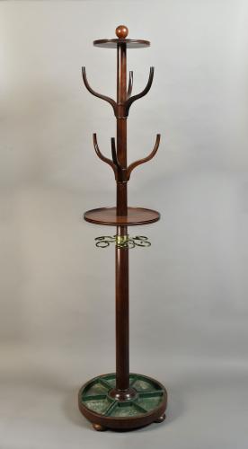 An unusual mahogany hat and stick stand, c.1820