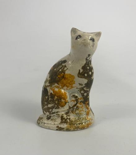 Staffordshire pottery cat