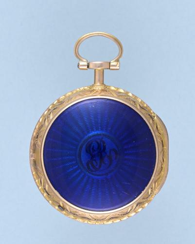 Small Gold and Enamel Swiss Verge