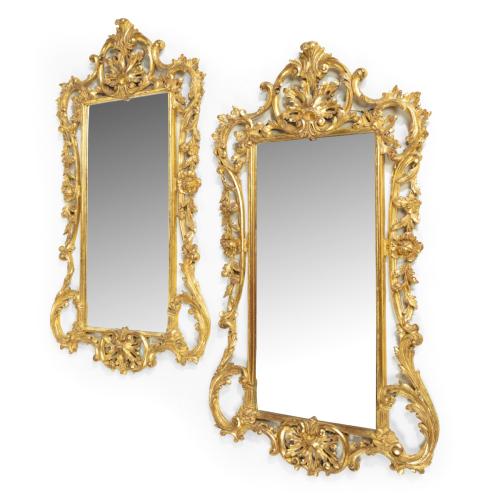 Victorian giltwood mirrors