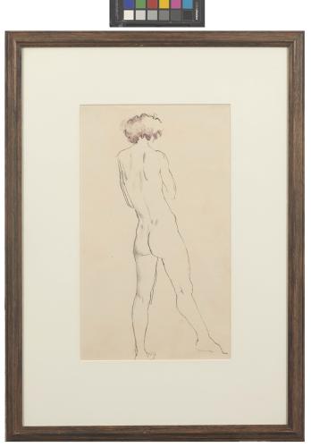 Albert Daniel Rutherston (Rothenstein) (1881-1953) Study of a Female Nude from Behind