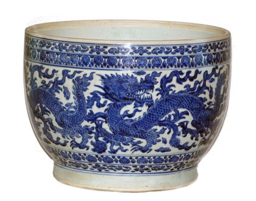 Kangxi Massive large Blue and White bowl Jar