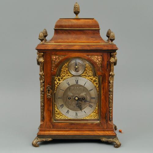 Late 18th Century Mahogany And Ormolu Mounted Bracket Clock