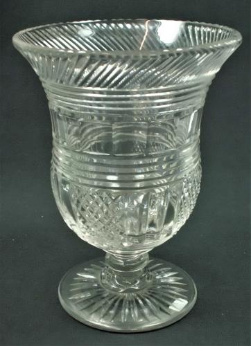 Regancy period crystal glass celery vase, Irish circa 1810