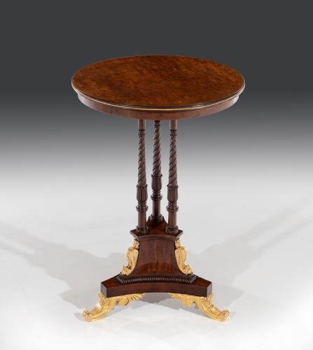 Rare Highly Figured Ormolu Mounted Occasional Table