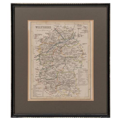 Map of Wiltshire by Joshua Archer