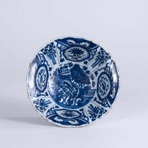 Dutch Delft Kraak style bowl, circa 1600