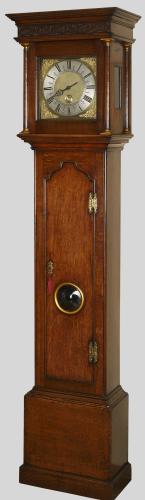 George III Oak Cased Thirty Hour Longcase Clock by Francis Whitton, Norwell