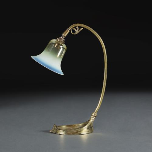 Brass Desk Lamp By W.A.S Benson