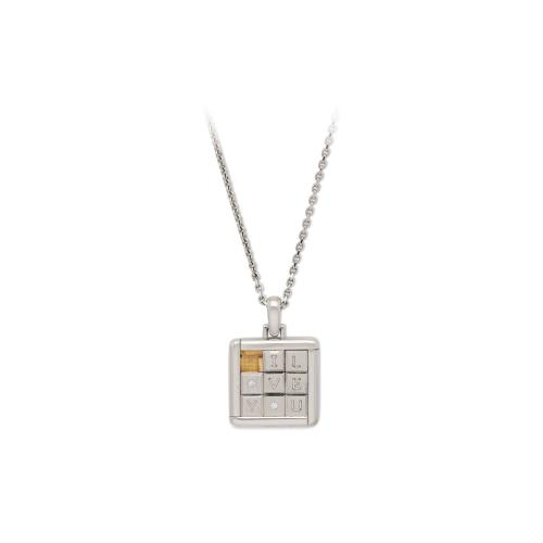 Cartier Limited Edition 18ct White Gold And Diamond 'I Love You' Puzzle Pendant