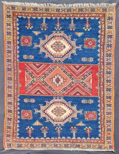 Vintage Moroccan Rabat carpet