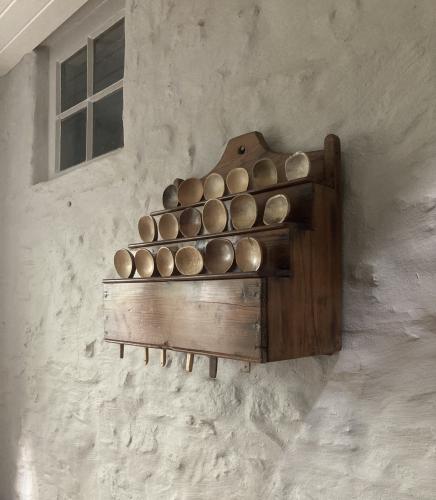 Welsh spoon rack and cawl spoon collection 