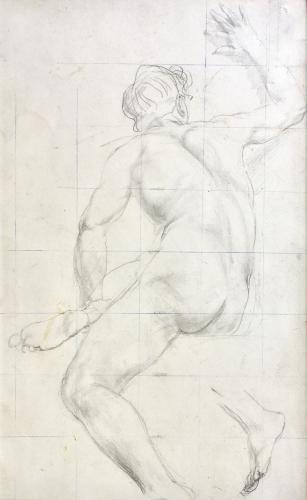 Charles Sims - Nude Figure Study for the Royal Academy Arts & Crafts Mural