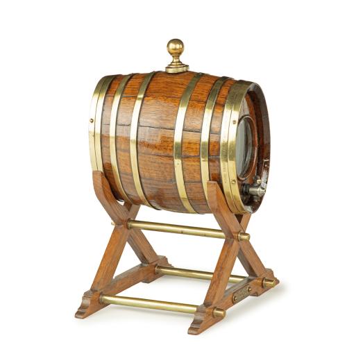 oak spirit barrel made from H.M.S. Victory timber