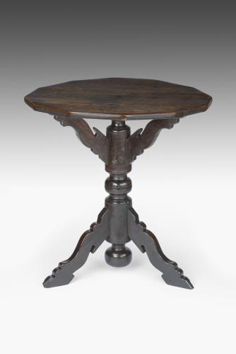 Coulborn Antique 17th Century Oak Tripod Table