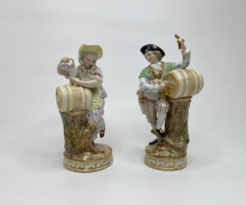 Meissen porcelain Vintner and Companion, circa 1870