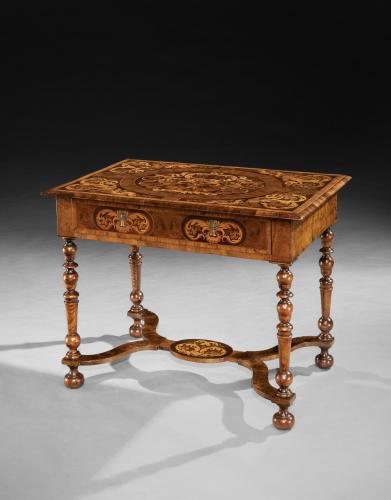 William and Mary Marquetry Table