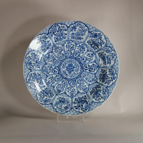 Blue and white Kangxi charger