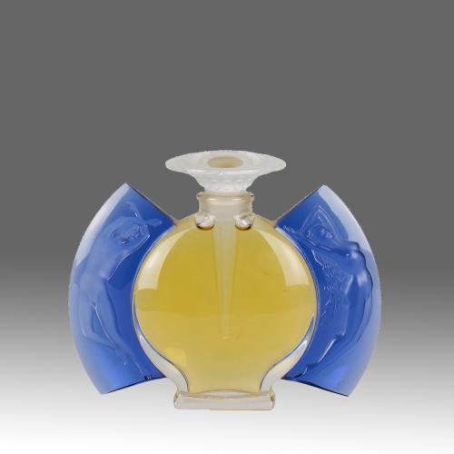 Late 20th Century Crystal Glass "Jour et Nuit" Flacon by Marie Claude Lalique