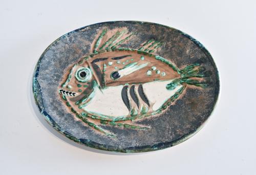 Picasso ceramics for Madoura – Poisson chiné by Pablo Picasso