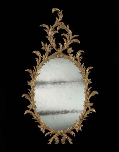 George III Oval Pier Mirror