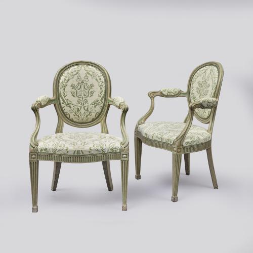 Pair Chippendale Chairs