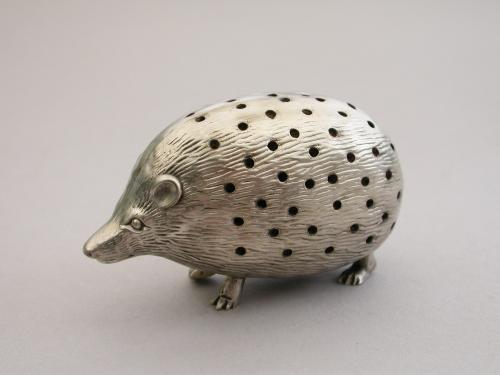 Edwardian Novelty Silver Hedgehog Pin Cushion