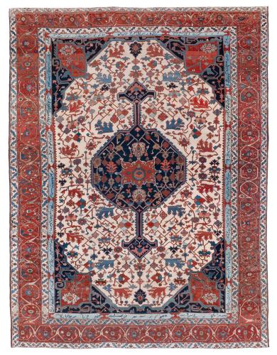 Rare Antique Serapi carpet