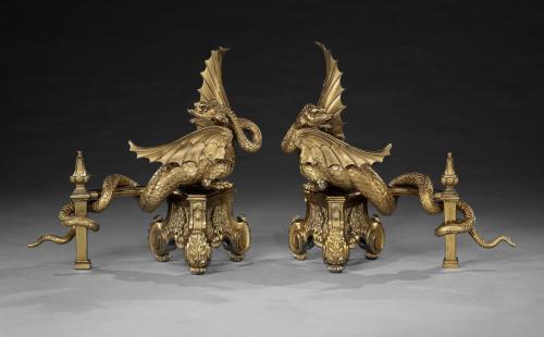 Pair of Dragon Chenets
