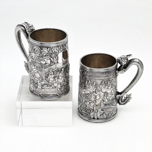 Chinese Silver Mugs