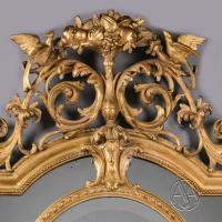 Louis XVI Style Carved Giltwood and Gesso Mirror